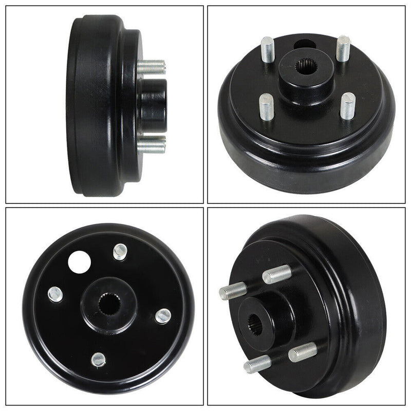 DURAFORCE FOR EZGO Rear Brake hub Drums Brake Shoe Kit Electric TXT 96+ Golf Carts 19186G1