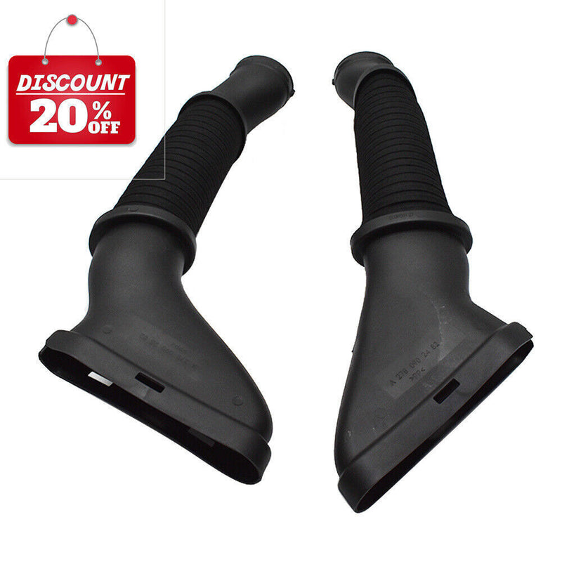 DURAFORCE Left &Right Air Intake Hoses For 2012-18 Mercedes W166 GL450 GL550 Black