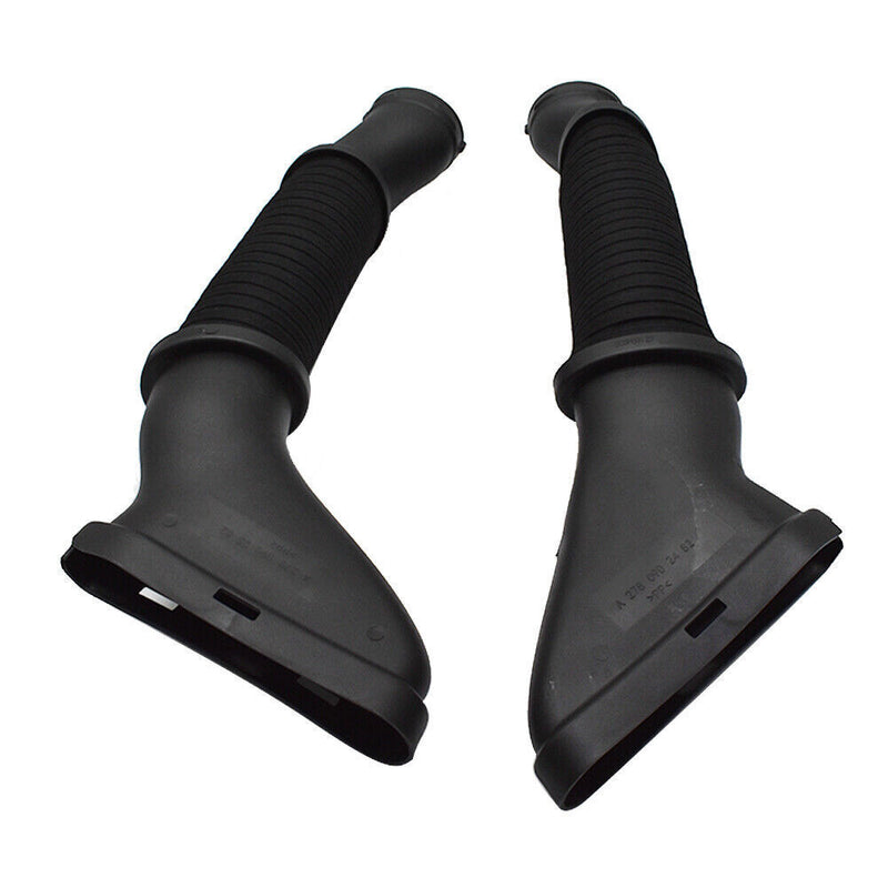 DURAFORCE Left &Right Air Intake Hoses For 2012-18 Mercedes W166 GL450 GL550 Black