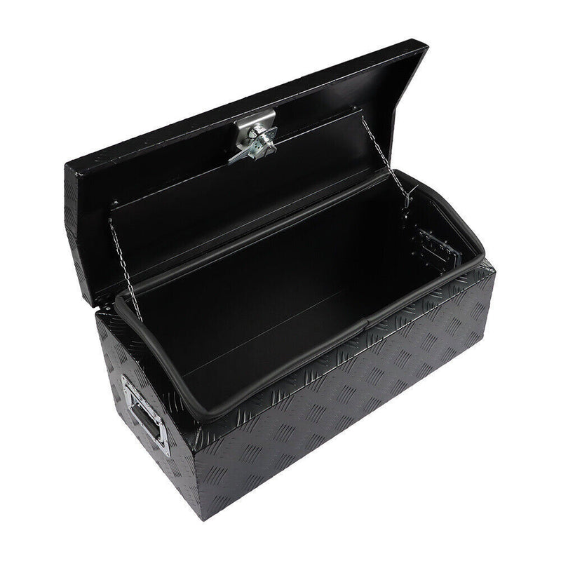 DURAFORCE Black Heavy Duty Pickup Truck Tool Box Bed RV Trailer Storage w/ Key