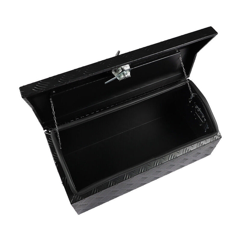 DURAFORCE Black Heavy Duty Pickup Truck Tool Box Bed RV Trailer Storage w/ Key