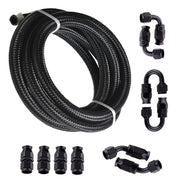 DURAFORCE 8AN 20FT PTFE fuel line hose kit, E85 stainless steel nylon braided hose