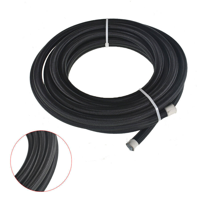DURAFORCE 8AN 20FT PTFE fuel line hose kit, E85 stainless steel nylon braided hose