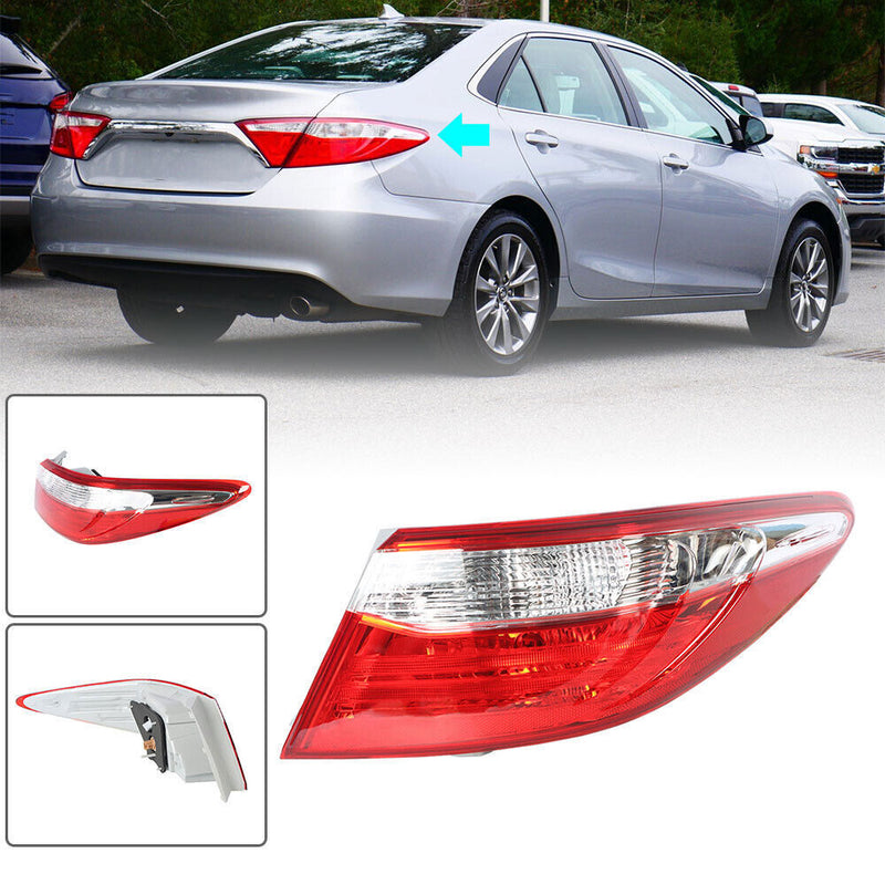 DURAFORCE Outer Tail Light Lamp For 2015-2017 Toyota Camry Assembly Clear Right RH