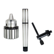 DURAFORCE 5/8" Capacity Heavy Drill Chuck With K32 Chuck Key & MT2 Shank 2 Morse Taper"