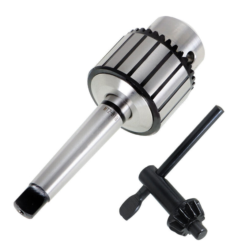 DURAFORCE 5/8" Capacity Heavy Drill Chuck With K32 Chuck Key & MT2 Shank 2 Morse Taper"