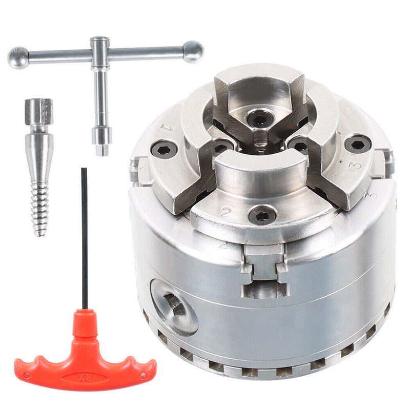 DURAFORCE Self-Centering 2.75" 4-Jaw Keyed Lathe Chuck 1" x 8TPI For the Wood Lathes