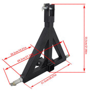 DURAFORCE 3 Point 2'' Trailer Receiver Hitch Tow Drawbar Category 1 Tractor Adapter