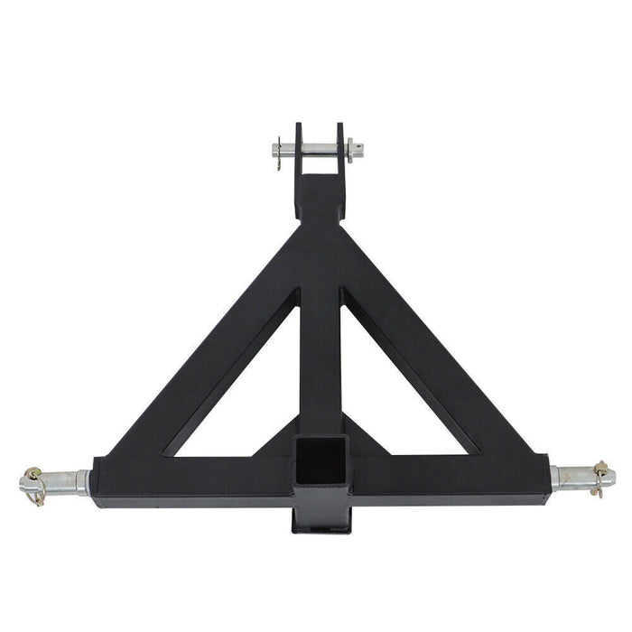 DURAFORCE 3 Point 2'' Trailer Receiver Hitch Tow Drawbar Category 1 Tractor Adapter