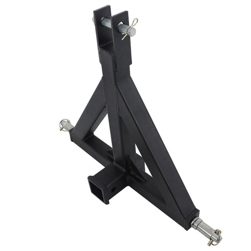 DURAFORCE 3 Point 2'' Trailer Receiver Hitch Tow Drawbar Category 1 Tractor Adapter