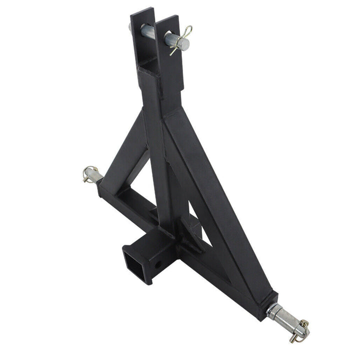 DURAFORCE 3 Point 2'' Trailer Receiver Hitch Tow Drawbar Category 1 Tractor Adapter
