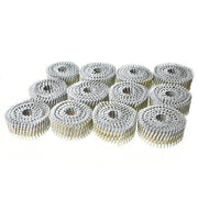DURAFORCE 3600 Pack 2" x 0.092" Siding Nails 15 Degree Collated Wire Coil Full Round Head