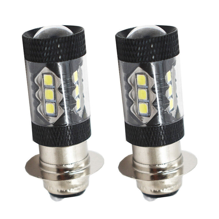 DURAFORCE 2PCS 80W LED Super White Head Light Bulbs For Honda TRX 250 300 400 450 700 USA