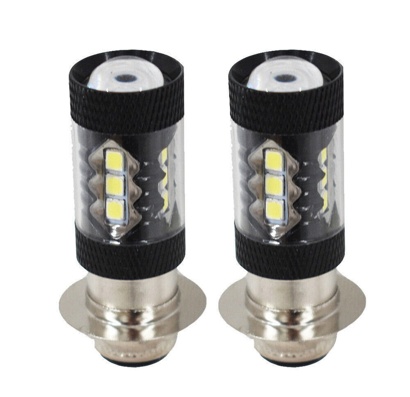 DURAFORCE 2PCS 80W LED Super White Head Light Bulbs For Honda TRX 250 300 400 450 700 USA