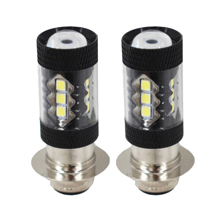 DURAFORCE 2PCS 80W LED Super White Head Light Bulbs For Honda TRX 250 300 400 450 700 USA