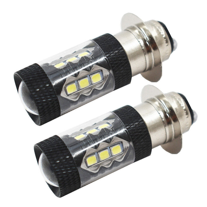 DURAFORCE 2PCS 80W LED Super White Head Light Bulbs For Honda TRX 250 300 400 450 700 USA