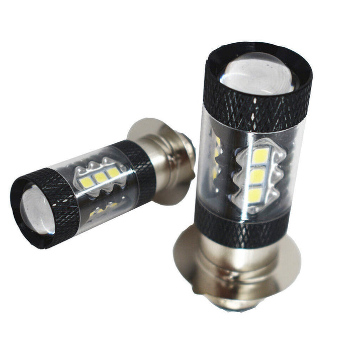 DURAFORCE 2PCS 80W LED Super White Head Light Bulbs For Honda TRX 250 300 400 450 700 USA