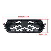 DURAFORCE Front Upper Grille For 23-2024 Honda CRV CR-V Sport Hybrid Glossy Black