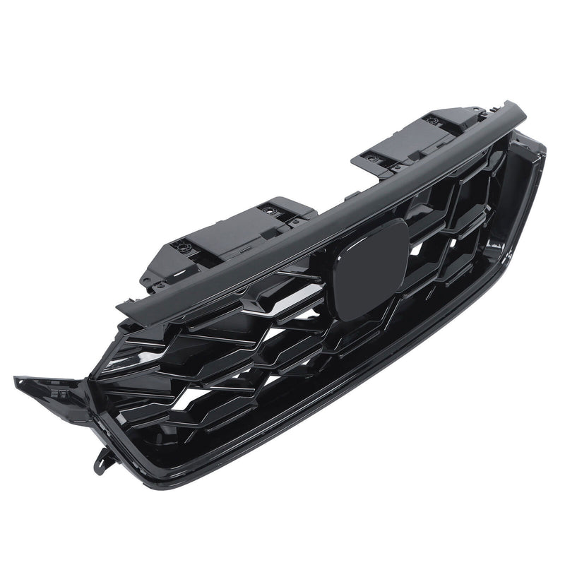 DURAFORCE Front Upper Grille For 23-2024 Honda CRV CR-V Sport Hybrid Glossy Black