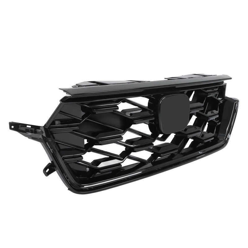 DURAFORCE Front Upper Grille For 23-2024 Honda CRV CR-V Sport Hybrid Glossy Black
