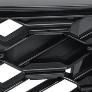 DURAFORCE Front Upper Grille For 23-2024 Honda CRV CR-V Sport Hybrid Glossy Black