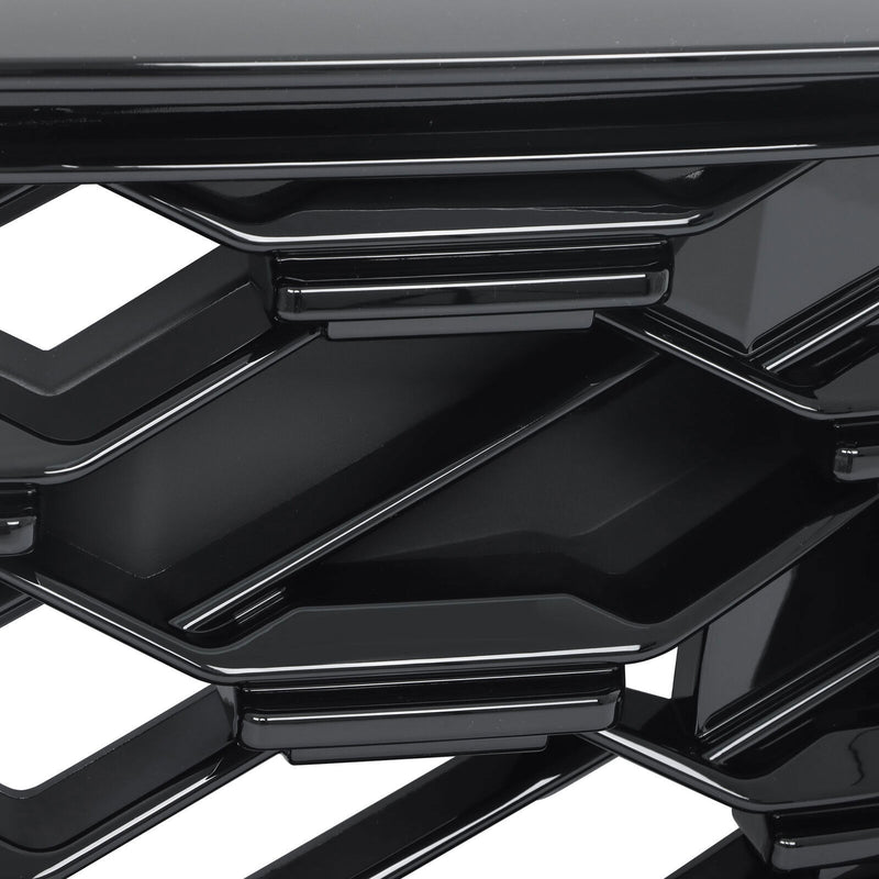 DURAFORCE Front Upper Grille For 23-2024 Honda CRV CR-V Sport Hybrid Glossy Black