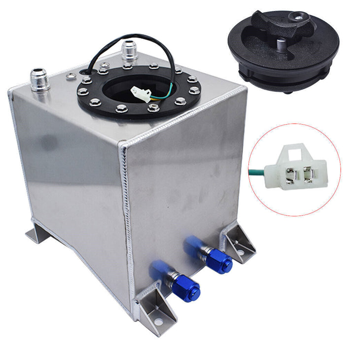 DURAFORCE 2.5 Gallon / 10L Fuel Cell Tank Aluminum Racing Drift W/ Level Sender