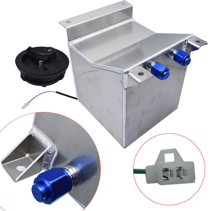 DURAFORCE 2.5 Gallon / 10L Fuel Cell Tank Aluminum Racing Drift W/ Level Sender