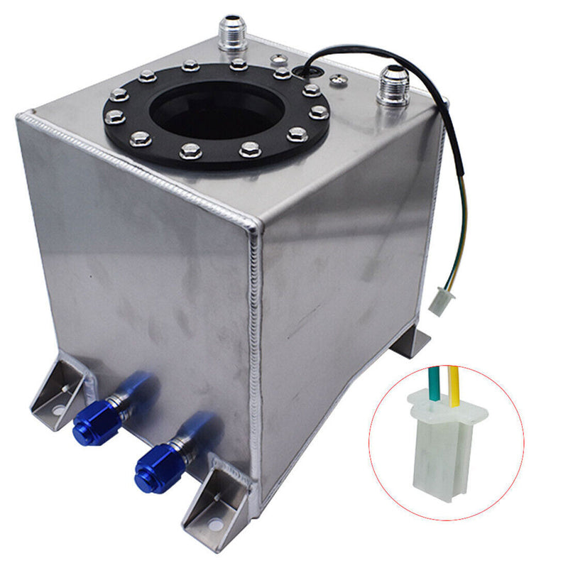DURAFORCE 2.5 Gallon / 10L Fuel Cell Tank Aluminum Racing Drift W/ Level Sender