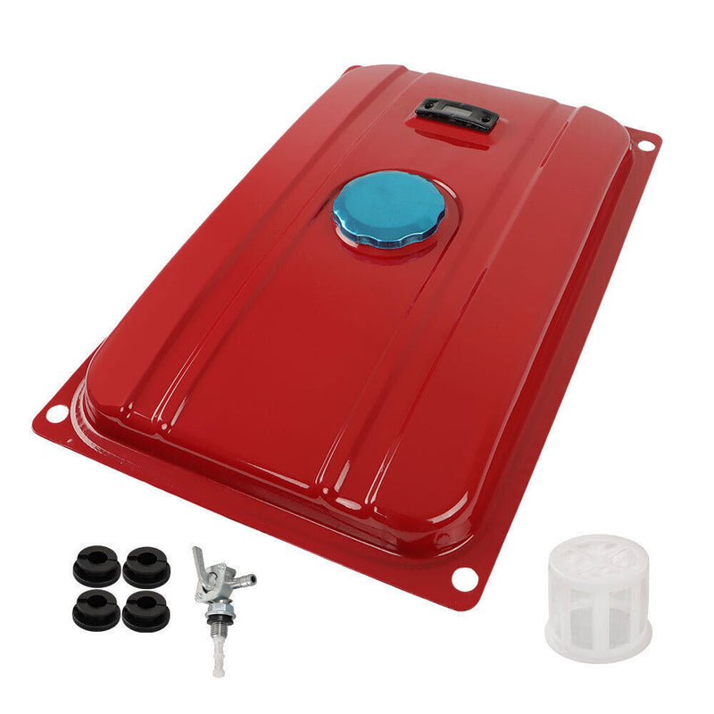 DURAFORCE 3.9 Gallon Universal Secondary Fuel Gas Tank Generator Petcock Filter Gauge Cap