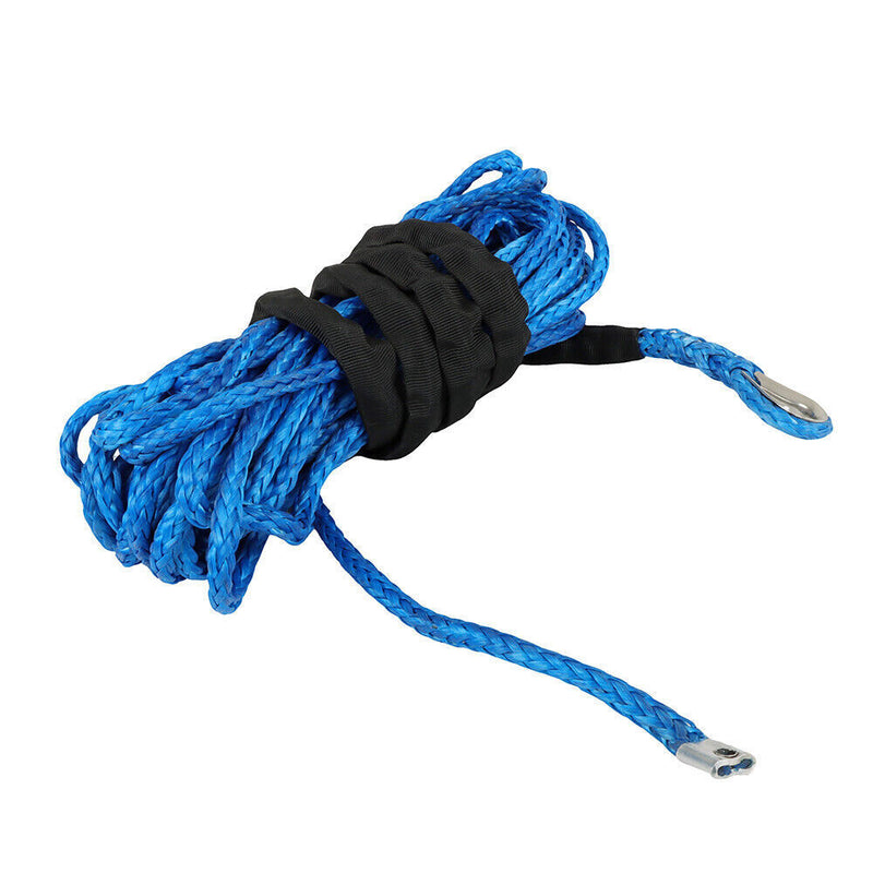 DURAFORCE 5/16"x50' 12000LBS Synthetic Winch Rope Line Recovery Cable For UTV ATV w/Sheath