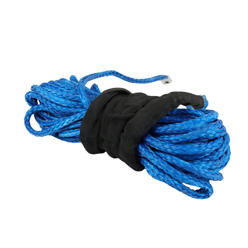 DURAFORCE 5/16"x50' 12000LBS Synthetic Winch Rope Line Recovery Cable For UTV ATV w/Sheath