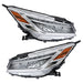DURAFORCE Right+Left Full LED Headlights Chrome For 2016-2017 Honda Accord Sedan