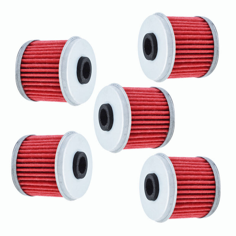 DURAFORCE Oil Filter x 5 For Honda TRX450R TRX 450R TRX450ER 2004 2005 2006 2007 2008 2009
