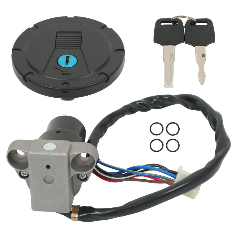 DURAFORCE For Kawasaki KL250 KLR250 86-05 KL600 KLR650 87-07 Ignition Switch Fuel Gas Cap