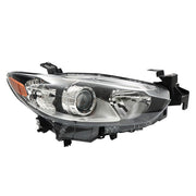 DURAFORCE Right Headlight For 2014-2017 Mazda 6 Halogen Headlamp Black Housing