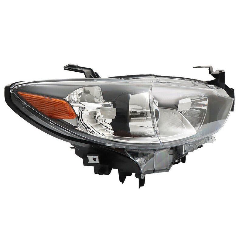 DURAFORCE Right Headlight For 2014-2017 Mazda 6 Halogen Headlamp Black Housing