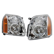 DURAFORCE Left+Right Headlights For 2007-2014 GMC Yukon Denali XL1500 2500 Halogen