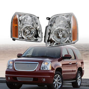 DURAFORCE Left+Right Headlights For 2007-2014 GMC Yukon Denali XL1500 2500 Halogen