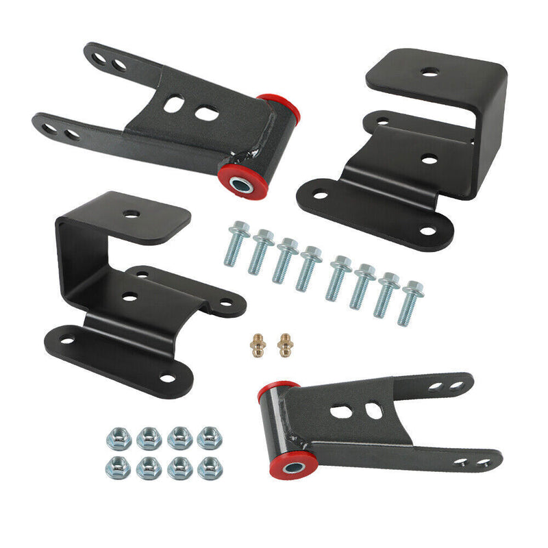 DURAFORCE Drop Shackles Hangers Lowering Kit 2"-4" For 1994-02 Dodge Ram 2500 3500