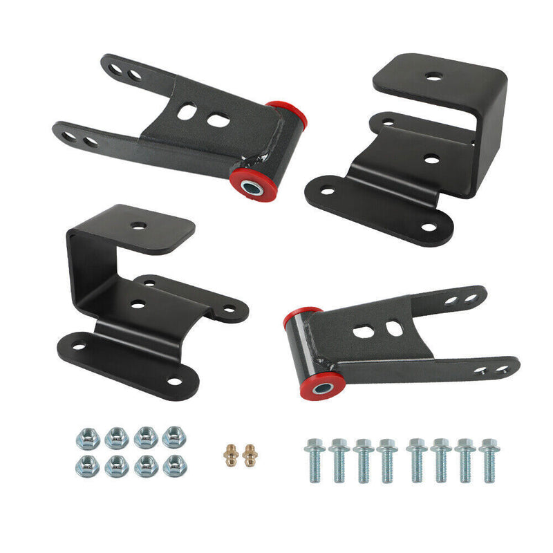 DURAFORCE Drop Shackles Hangers Lowering Kit 2"-4" For 1994-02 Dodge Ram 2500 3500