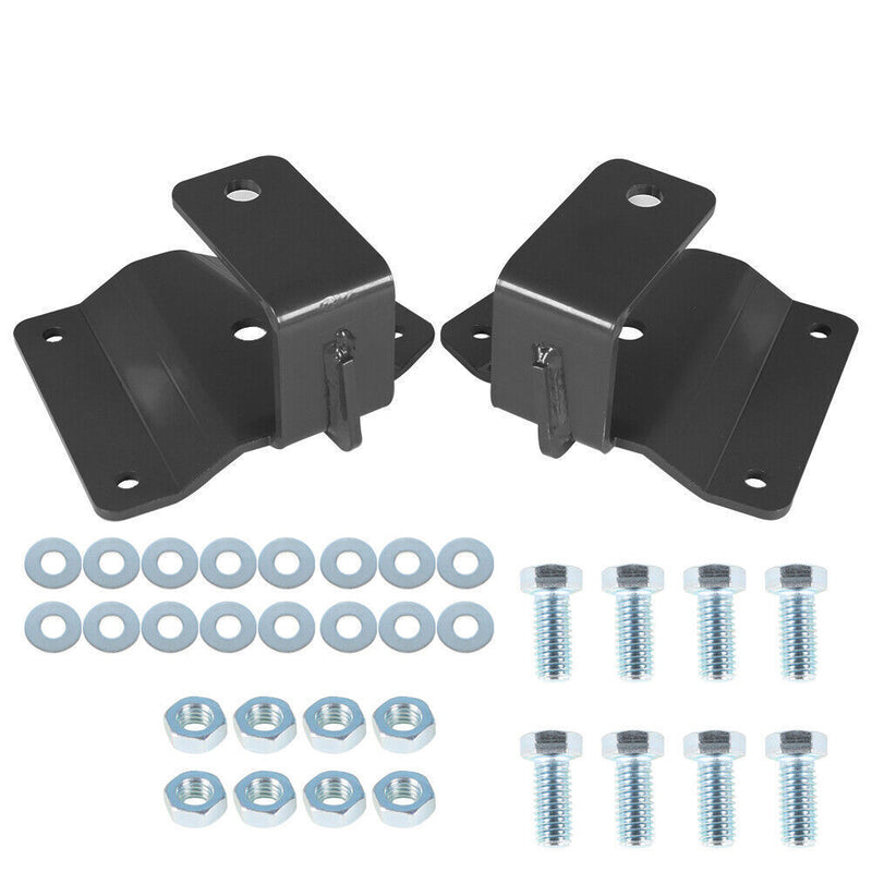 DURAFORCE Rear Axle Drop Hanger 2"Lowering Kit For 99-06 GMC Sierra Silverado 1500