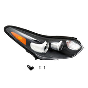 DURAFORCE Right Headlight For 2017-2019 Kia Sportage Halogen w/LED DRL Black RH
