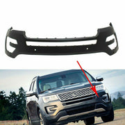DURAFORCE Front Bumper Cover For 2016-2017 Ford Explorer With Tow Hook Hole