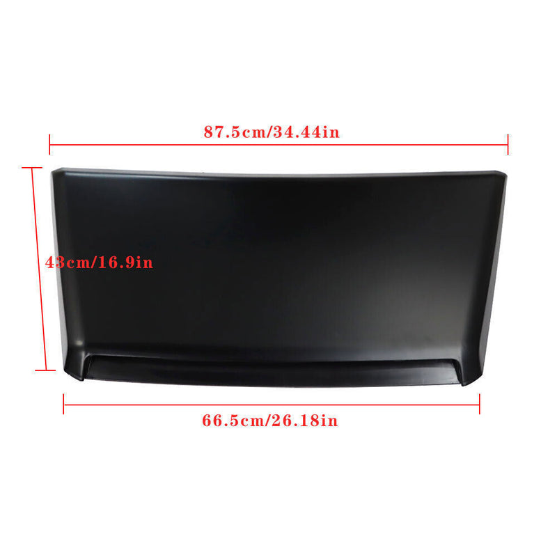 DURAFORCE Front Hood Scoop Bulge Kit For 2014-2021 Toyota Tundra Black Plastic