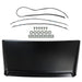 DURAFORCE Front Hood Scoop Bulge Kit For 2014-2021 Toyota Tundra Black Plastic