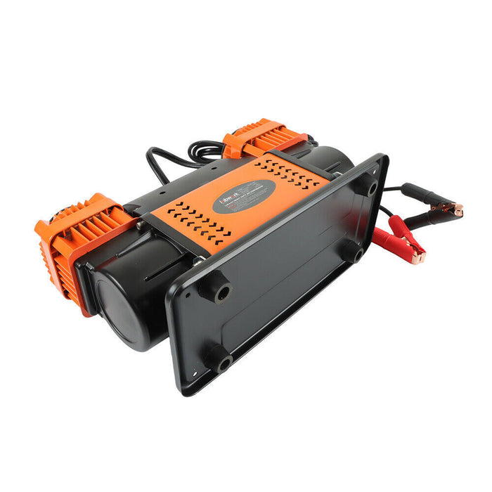 DURAFORCE 12V Heavy Duty Dual Cylinder Portable Inflator For Truck Tires RV