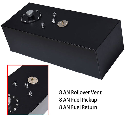 DURAFORCE 15 Gallon 60L Slim Race Drift Fuel Cell Gas Tank+level Sender Aluminum