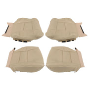 DURAFORCE Front Driver Passenger Seat Cover For Acura RDX 2007-2012 Leather Tan