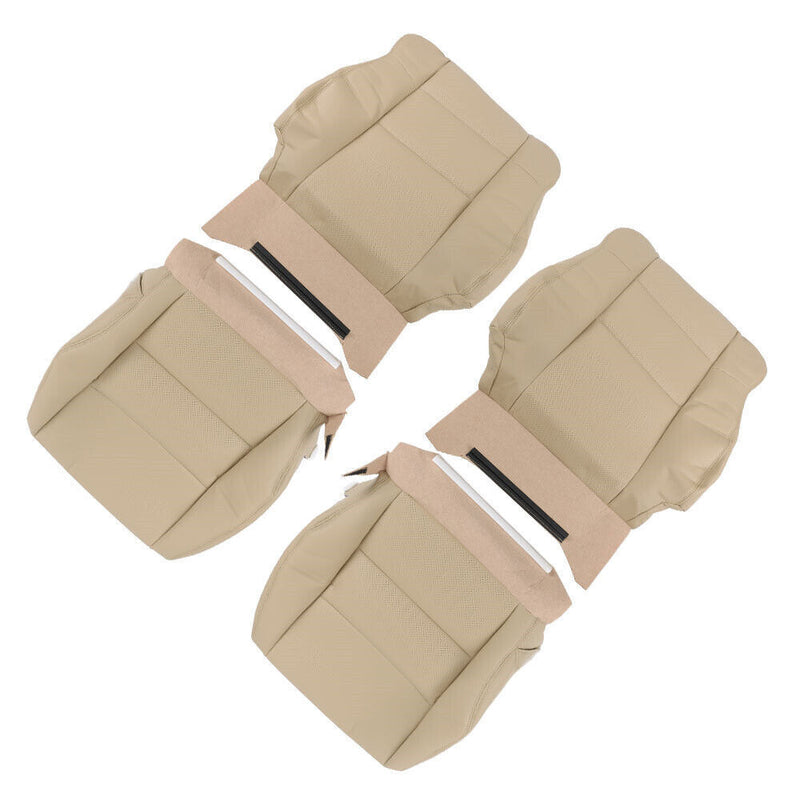 DURAFORCE Front Driver Passenger Seat Cover For Acura RDX 2007-2012 Leather Tan